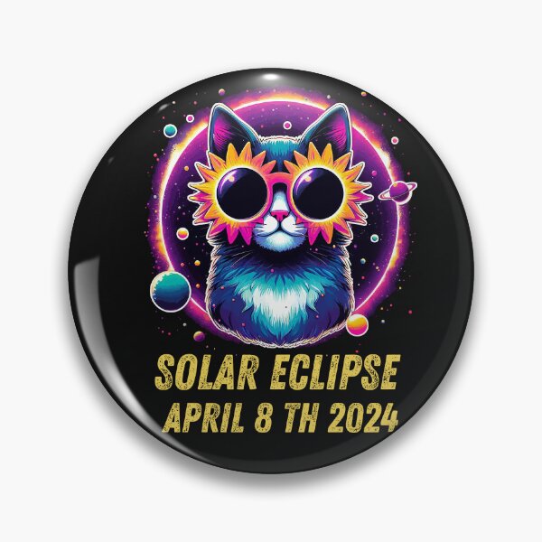 Artikelvorschau, Gesamtheit anzeigen 8. April 2024 Astronomie Katzenliebhaber Sonnenfinsternis entworfen und verkauft von BOUCHERIT amine.