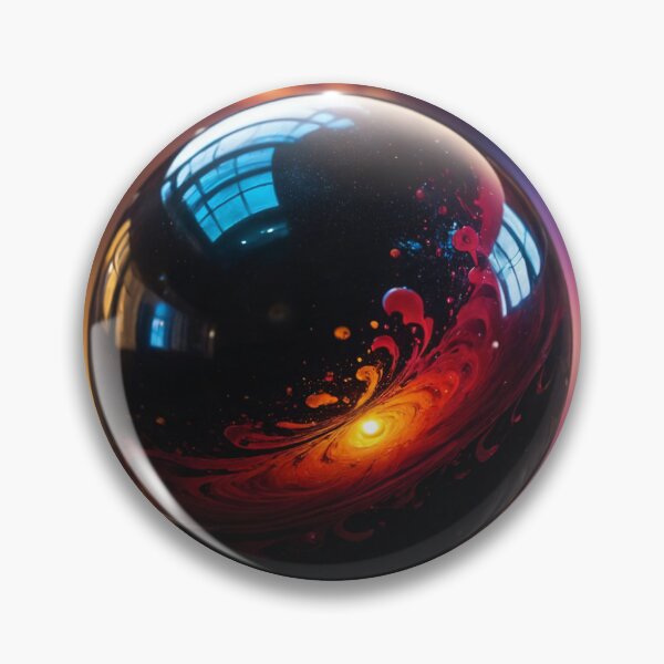 Item preview, A beautiful orb floating on a swirling vortex of beautiful black thick glutinous liquid designed and sold by Giuseppe Cammino.