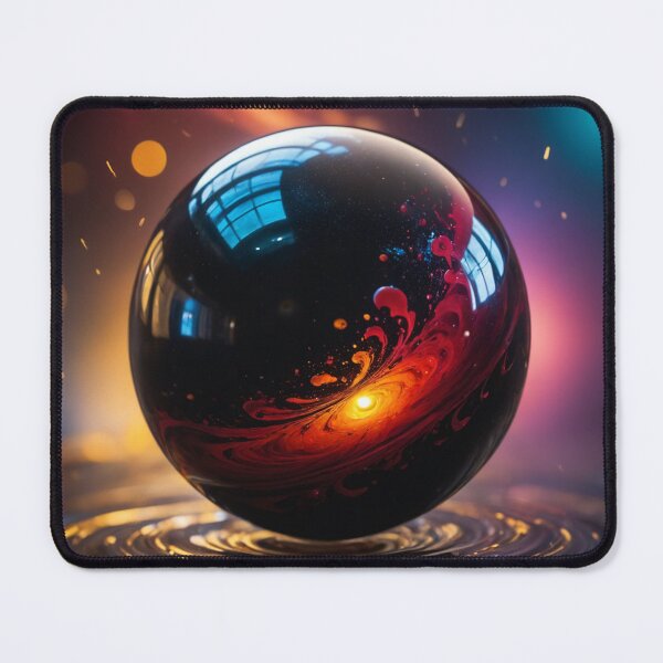Item preview, A beautiful orb floating on a swirling vortex of beautiful black thick glutinous liquid designed and sold by Giuseppe Cammino.