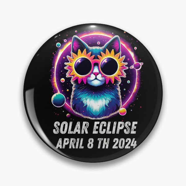 Artikelvorschau, Gesamtheit anzeigen 8. April 2024 Astronomie Katzenliebhaber Sonnenfinsternis entworfen und verkauft von BOUCHERIT amine.