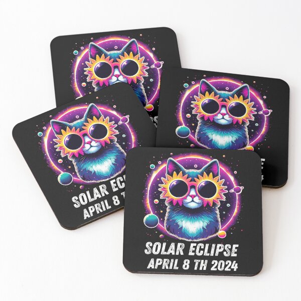 Item preview, View Totality April 8 2024 Astronomy Cat Lover Solar Eclipse designed and sold by BOUCHERIT amine.