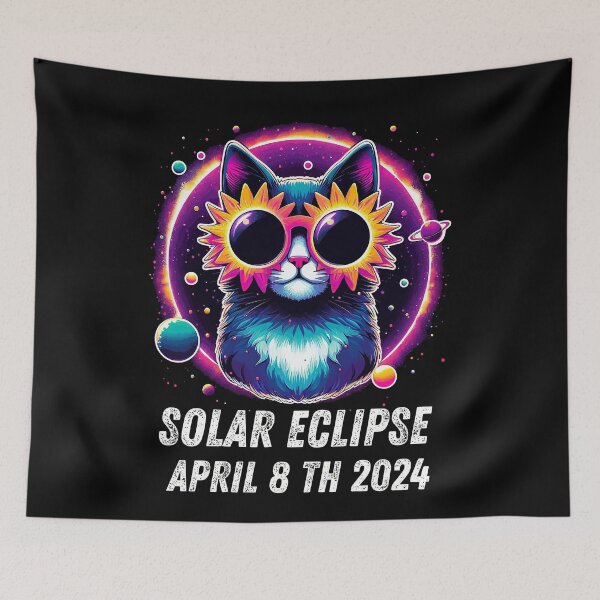 Item preview, View Totality April 8 2024 Astronomy Cat Lover Solar Eclipse designed and sold by BOUCHERIT amine.