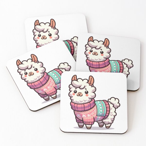 Item preview, cartoon llama wearing a sweater designed and sold by MzulhilmiZam.