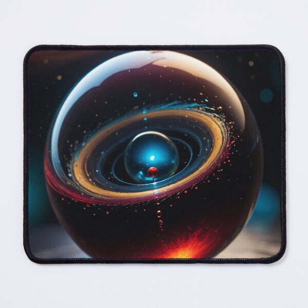 Item preview, A beautiful orb floating on a swirling vortex of beautiful black thick glutinous liquid designed and sold by Giuseppe Cammino.
