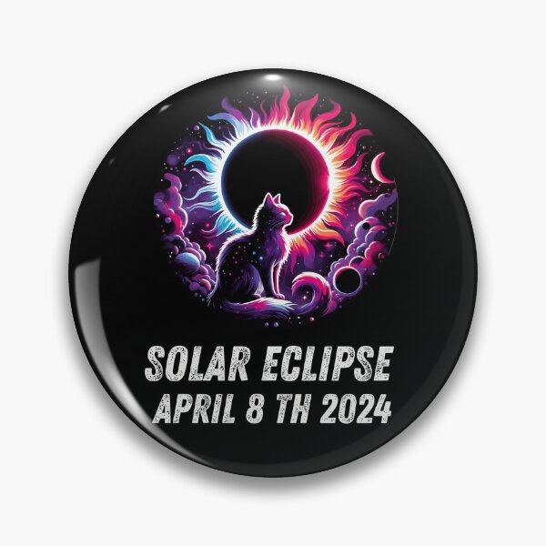 Artikelvorschau, Gesamtheit anzeigen 8. April 2024 Astronomie Katzenliebhaber Sonnenfinsternis entworfen und verkauft von BOUCHERIT amine.