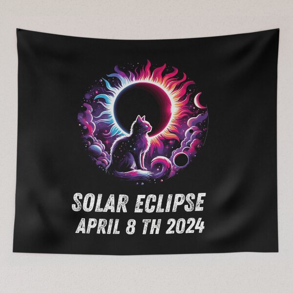 Item preview, View Totality April 8 2024 Astronomy Cat Lover Solar Eclipse designed and sold by BOUCHERIT amine.