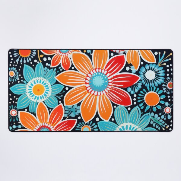 Item preview, aboriginal floral art designed and sold by Vilemo.