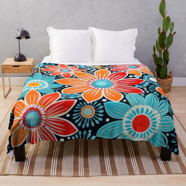 Item preview, aboriginal floral art designed and sold by Vilemo.