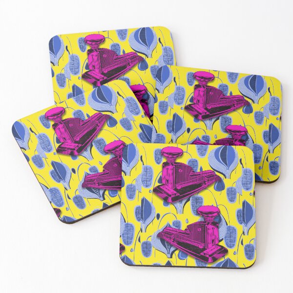 Item preview, Stapler Design Pink on yellow and blue designed and sold by STUART HICKING.