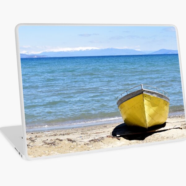 Fishing Boat, Lake Ohrid, Pogradec, Albania Laptop Skin