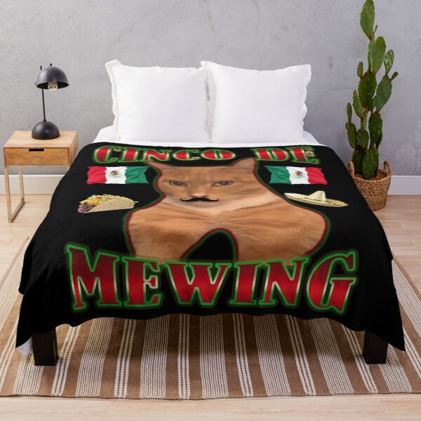 Item preview, Funny Cinco De Mayo Mewing Meme Looksmax Meme Looksmaxxing Cat Meme designed and sold by wtfbba.