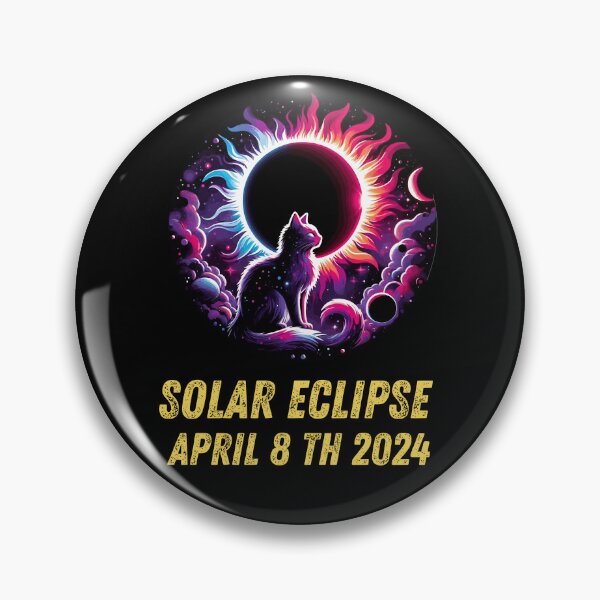 Artikelvorschau, Gesamtheit anzeigen 8. April 2024 Astronomie Katzenliebhaber Sonnenfinsternis entworfen und verkauft von BOUCHERIT amine.