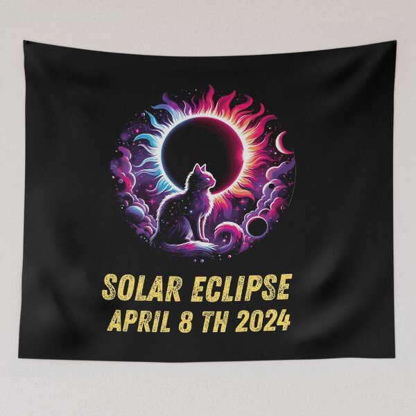 Item preview, View Totality April 8 2024 Astronomy Cat Lover Solar Eclipse designed and sold by BOUCHERIT amine.