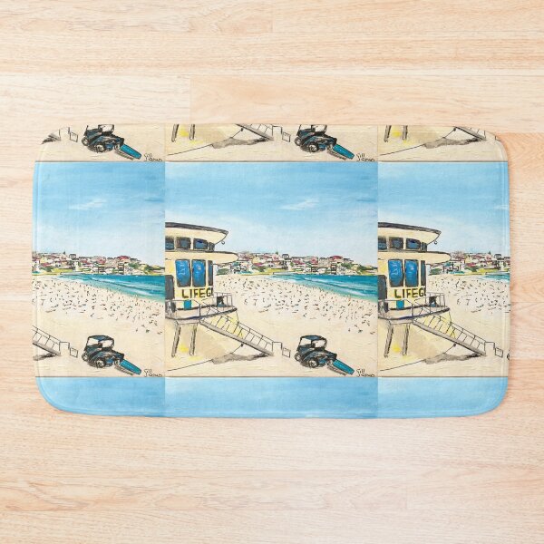 Item preview, Bondi Beach Lifeguards Hut designed and sold by gillsart.