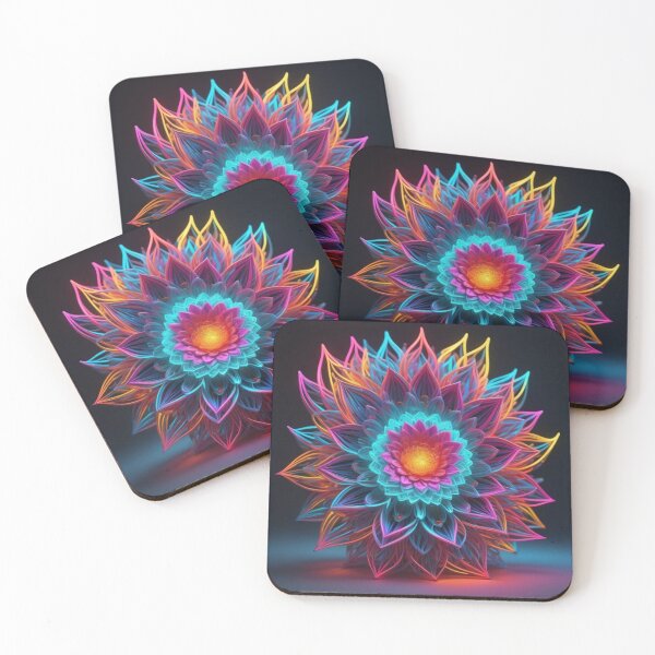 Item preview, Neon Flower with multi colour  designed and sold by Roleey.