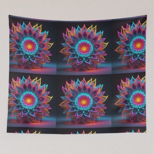 Item preview, Neon Flower with multi colour  designed and sold by Roleey.