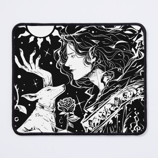 Item preview, Arcana Tarot "The Fool" Blackwork Illustration designed and sold by World21Wear.
