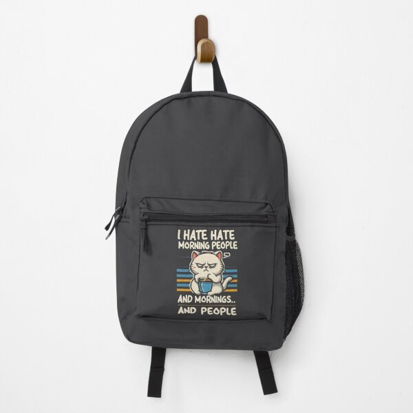 Item preview, cat ''I hate Morning People... and Mornings... And People'' designed and sold by Firas Aljazzar.