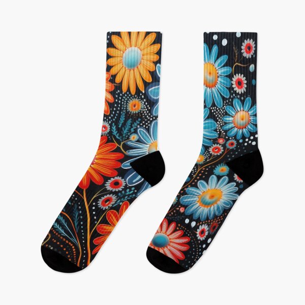 Item preview, aboriginal floral art designed and sold by Vilemo.