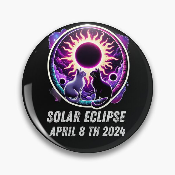 Artikelvorschau, Gesamtheit anzeigen 8. April 2024 Astronomie Katzenliebhaber Sonnenfinsternis entworfen und verkauft von BOUCHERIT amine.