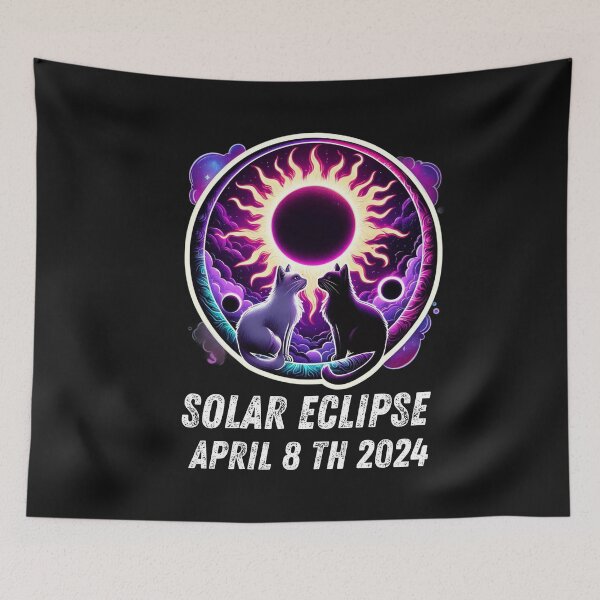 Item preview, View Totality April 8 2024 Astronomy Cat Lover Solar Eclipse designed and sold by BOUCHERIT amine.