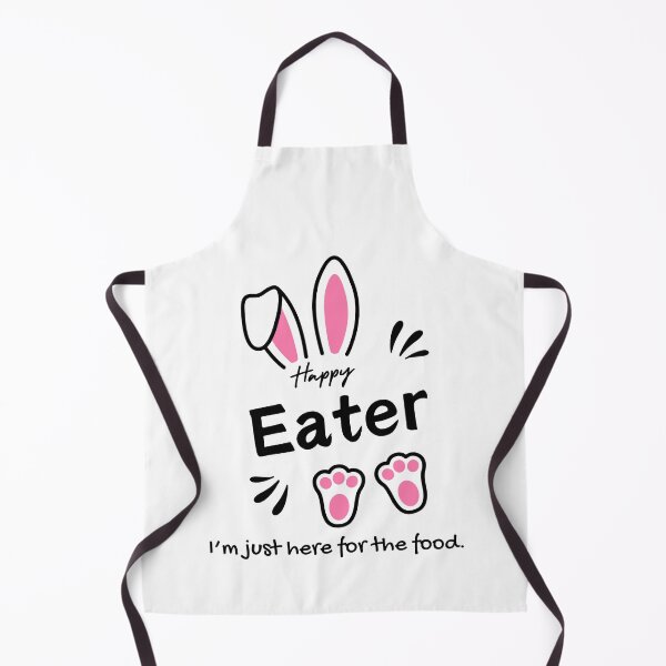 Item preview, Funny Easter Bunny Happy Eater I'm Just Here for the Food designed and sold by BunBuntheDog-.