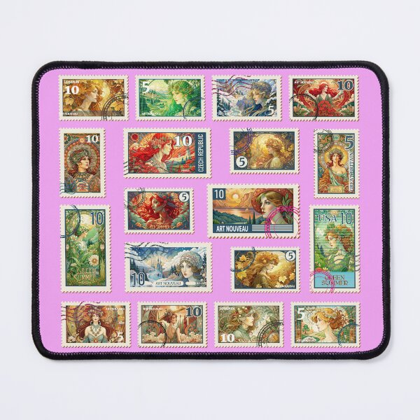 Item preview, Stamps. Art Nuovo Collection designed and sold by CatCoconut-Art.