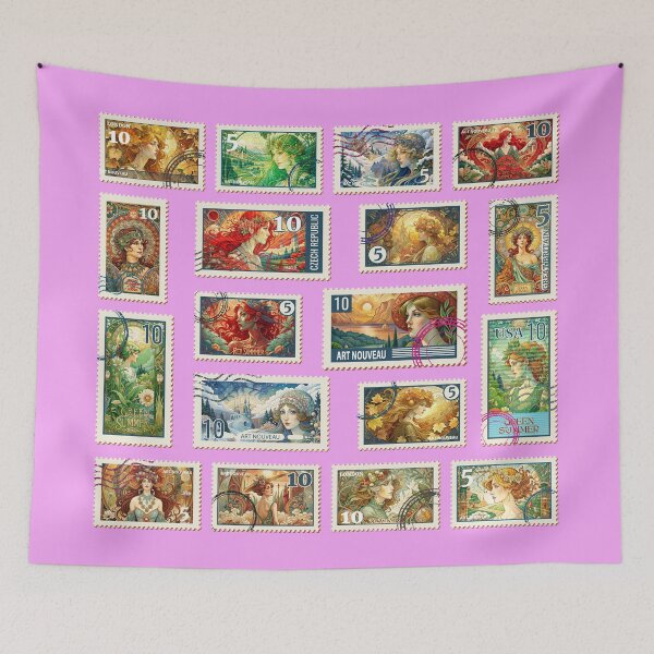 Item preview, Stamps. Art Nuovo Collection designed and sold by CatCoconut-Art.