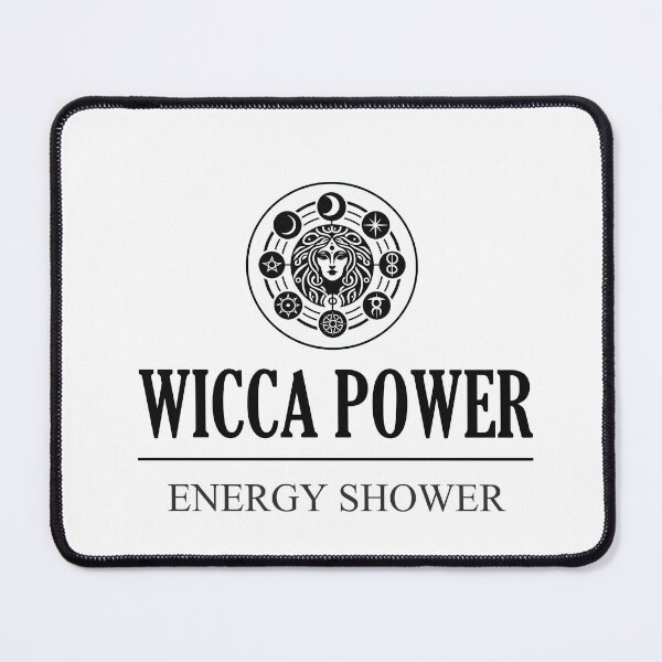 Item preview, Wicca Power, Energy Shower: Embracing Ancient Wisdom: A Minimalistic Wiccan Design designed and sold by MERKSAM.