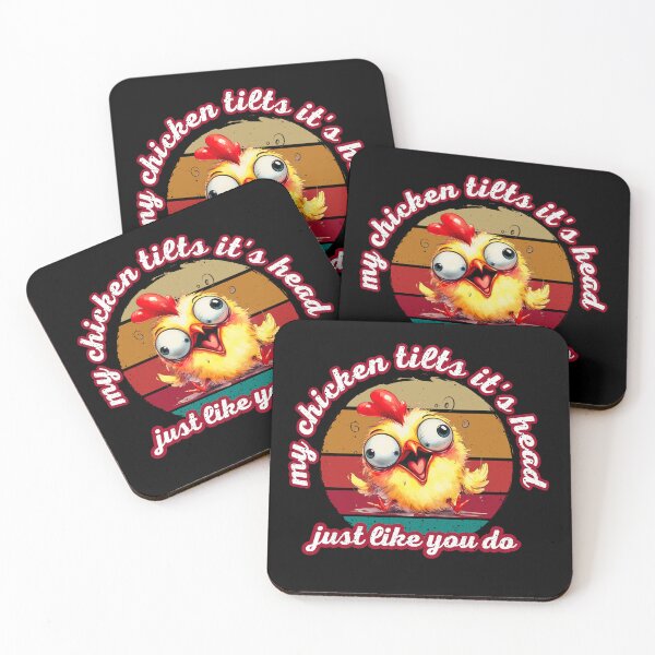 Item preview, My chicken tilts it's head just like you do Funny Chicken Gifts designed and sold by byMartha.