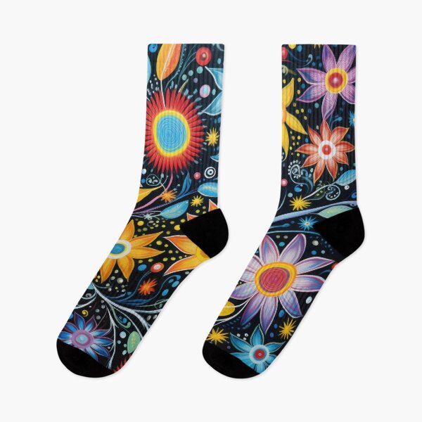 Item preview, aboriginal floral art designed and sold by Vilemo.