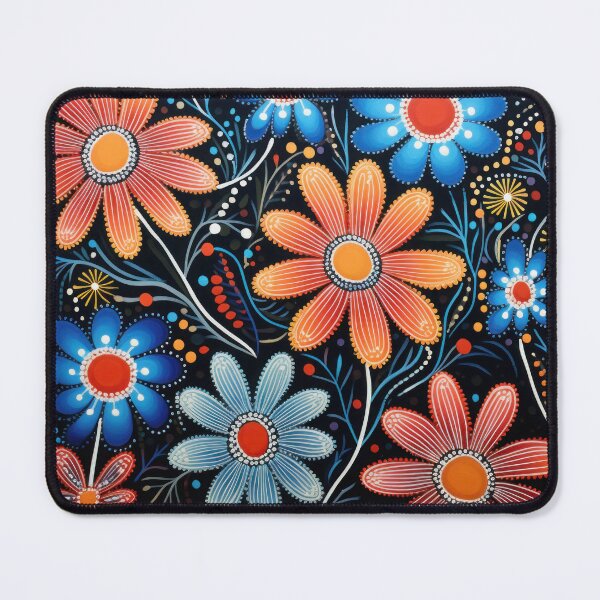 Item preview, aboriginal floral art designed and sold by Vilemo.