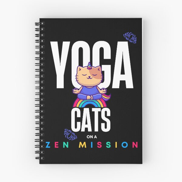 Item preview, Yoga Cats on a Zen Mission Design designed and sold by ZenZooVibes.