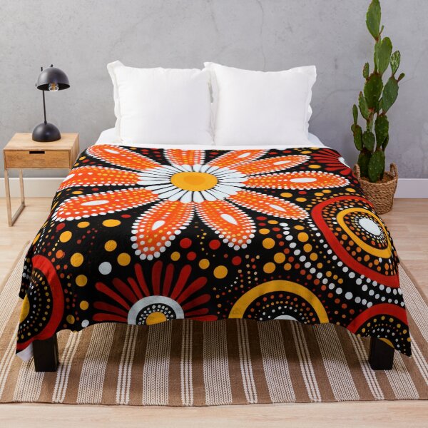 Item preview, Aboriginal floral art designed and sold by Vilemo.