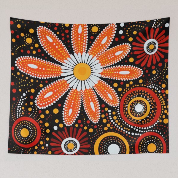 Item preview, Aboriginal floral art designed and sold by Vilemo.
