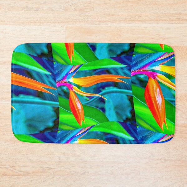 Item preview, Green and Orange Floral Pattern designed and sold by Patternflower.