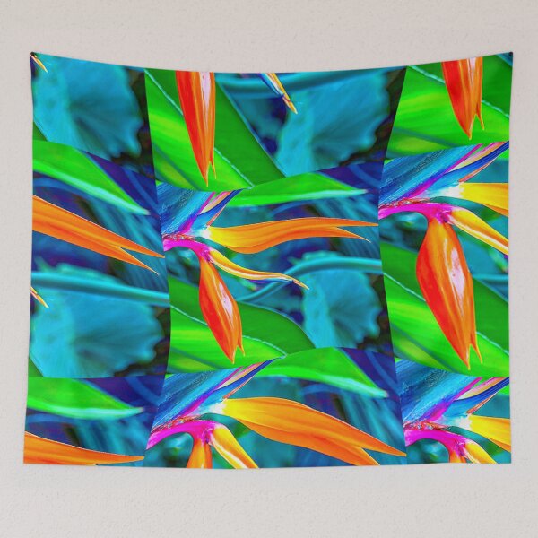Item preview, Green and Orange Floral Pattern designed and sold by Patternflower.