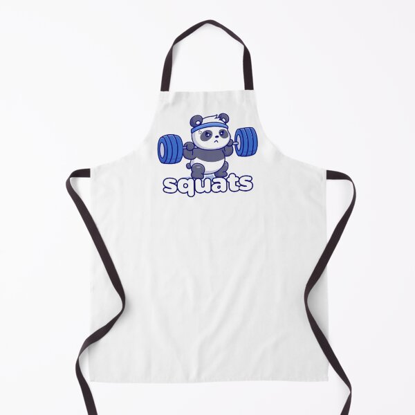 Item preview, SQUATS - LEG DAY - SUCCESS - Funny gym - workout motivation - STRENGTH - panda POWER designed and sold by originalsusie.
