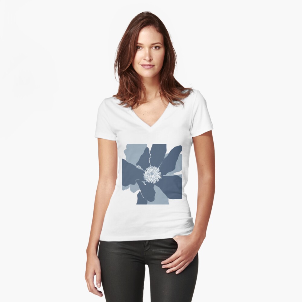 Item preview, Fitted V-Neck T-Shirt designed and sold by naomicrain.
