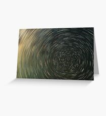 star trails Greeting Card
