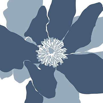 Artwork thumbnail, Frangipani 2 in Blue by naomicrain