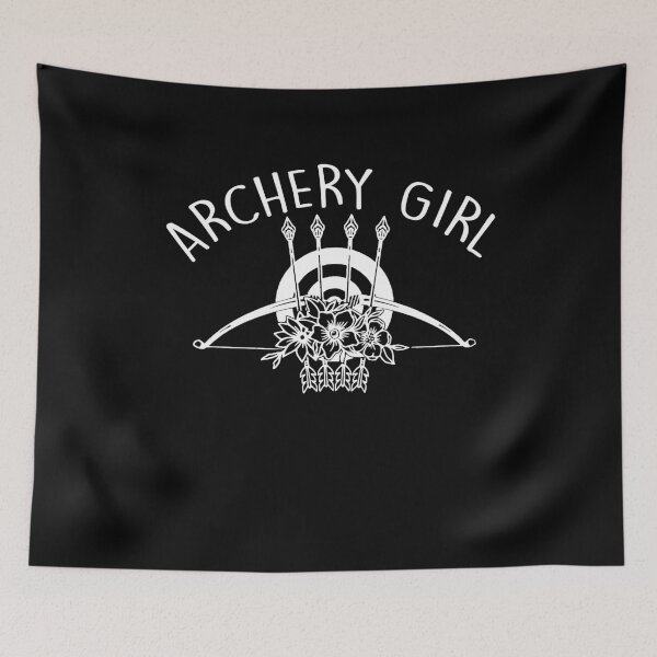 Item preview, Archery Girl Bow Arrow Flowers Archer Archery Player Sport designed and sold by farhanhafeez.