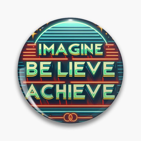 Item preview, Imagine Believe Achieve, tipografía, retro designed and sold by maxmaj.