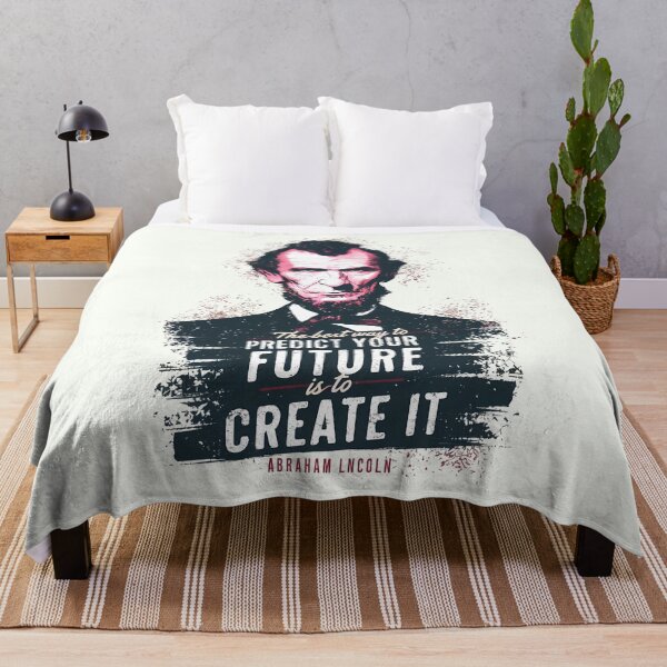 Item preview, Create Your Future - Lincoln Quote Art designed and sold by RuyaFab.