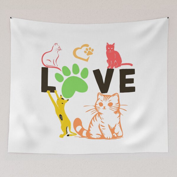Item preview, LOVE CATS designed and sold by stickersrafisa.