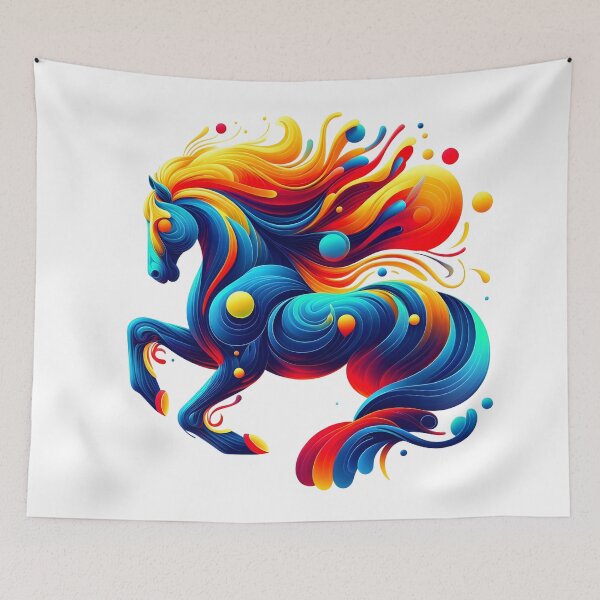 Item preview, Vibrant horse designed and sold by ManikRaja.