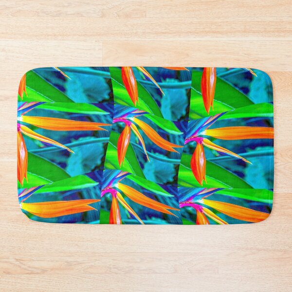 Item preview, Green and Orange Floral Pattern designed and sold by Patternflower.