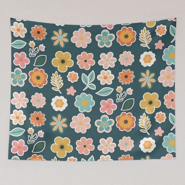 Item preview, Tiny flowers with green background  designed and sold by Chirayu1111.