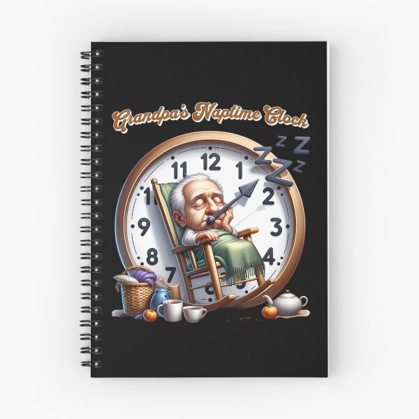 Item preview, Grandpa warning may nap suddenly at any time Grandfather - Grandpa's naptime clock designed and sold by JansenGS.
