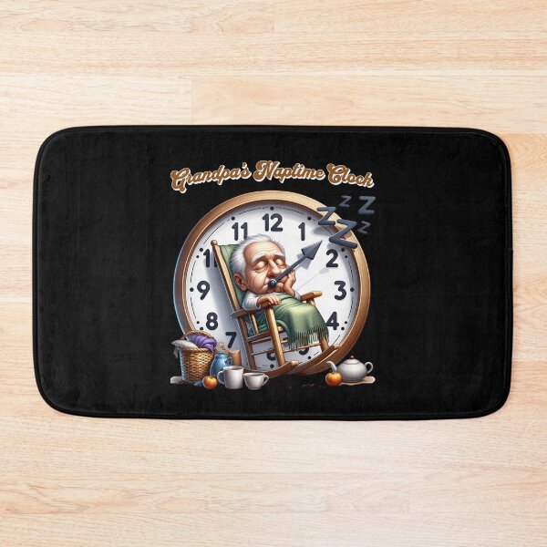 Item preview, Grandpa warning may nap suddenly at any time Grandfather - Grandpa's naptime clock designed and sold by JansenGS.